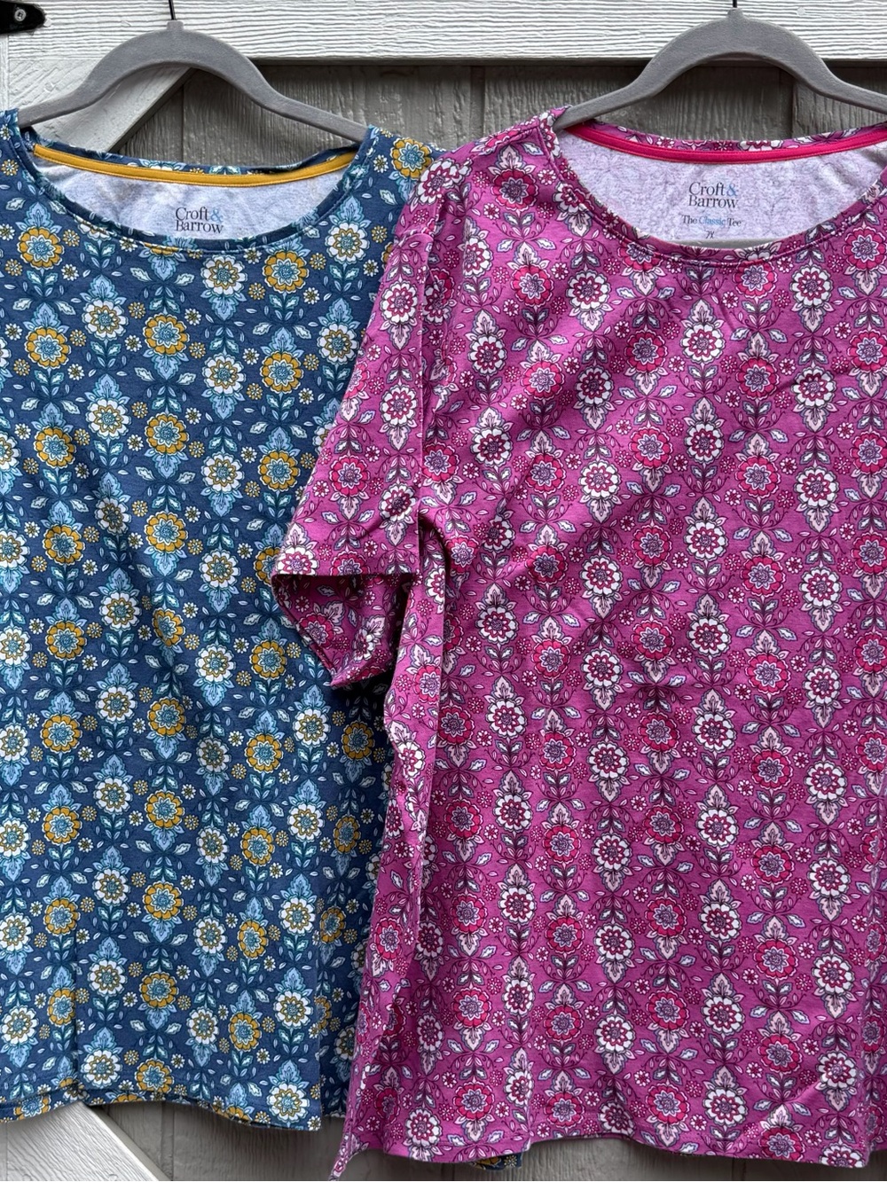 Croft & Barrow Ladies Short-Sleeve Printed Tees